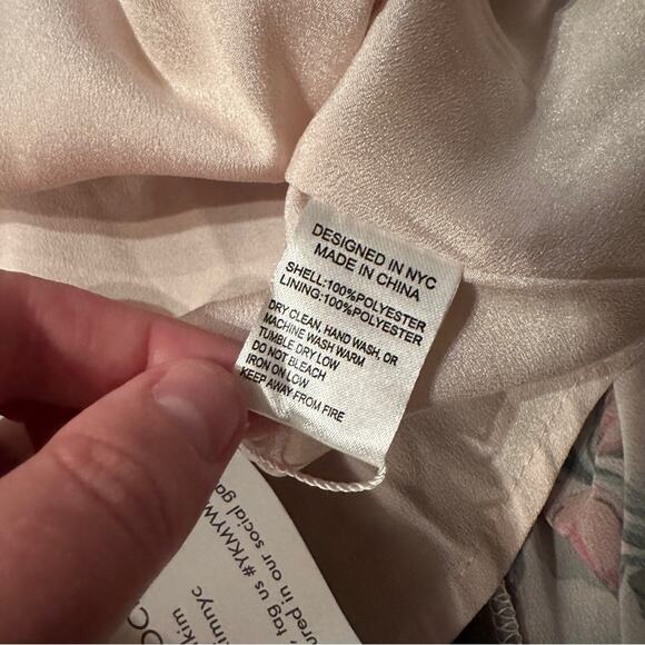 Yumi Kim Full of‎ Love Blush Floral Print 3/4 Sleeve Woodstock Maxi Dress S NEW - Picture 7 of 10